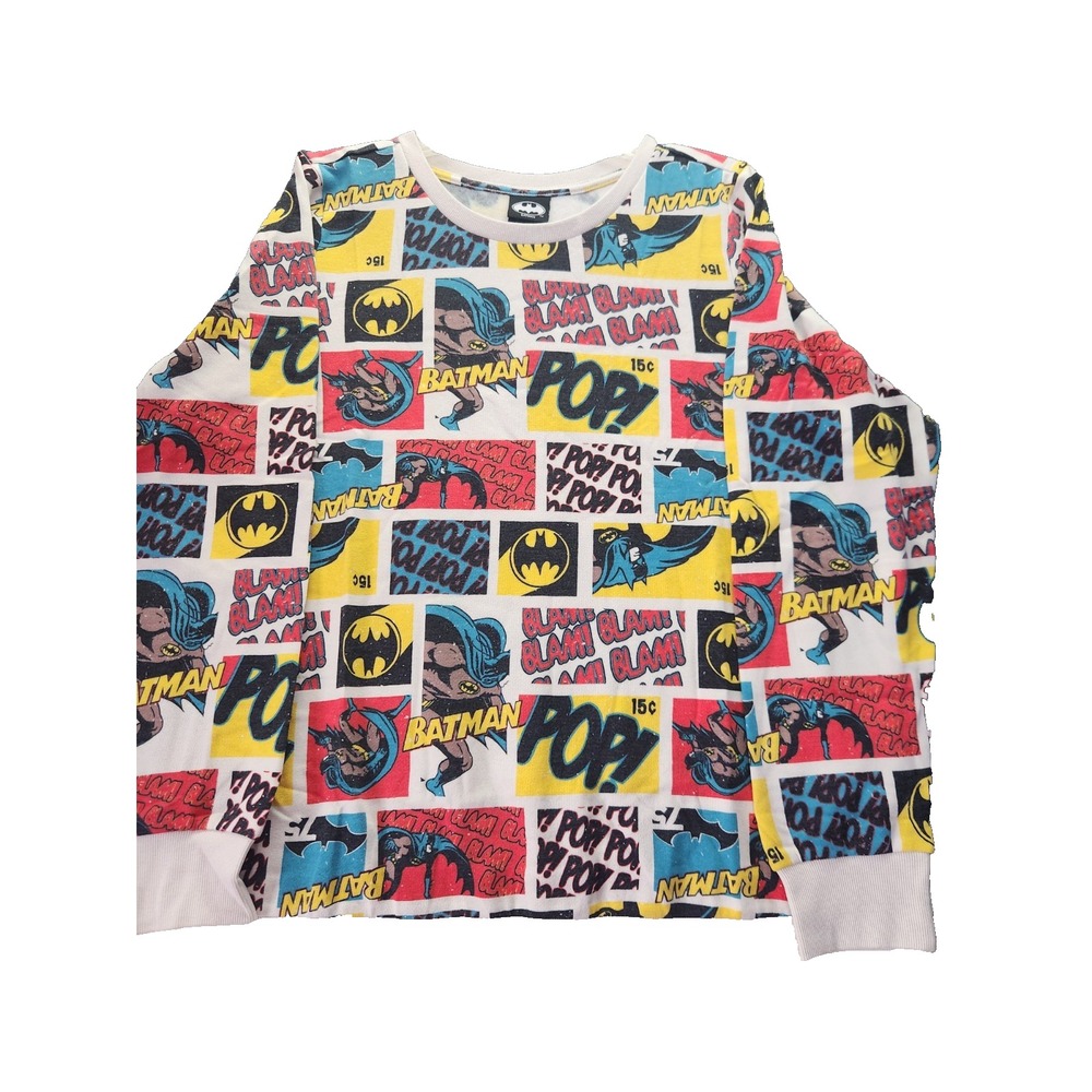 Torrid DC Batman Comic Long Sleeve Sweatshirt All Over Print Cozy Size 1x NWT‎